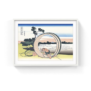 Katsushika Hokusai - Caulking the Tub at Fujimigahara, After 1830 - Pinto Gallery