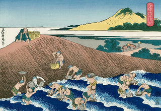 Katsushika Hokusai - Fishing at Kinu River, After 1832 - Pinto Gallery