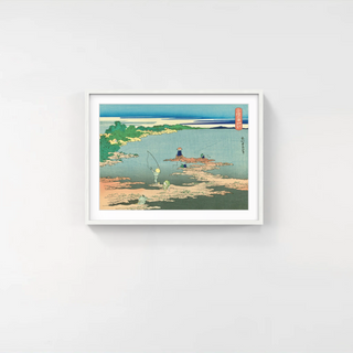 Katsushika Hokusai - Fishing at Uraga, After 1832 - Pinto Gallery