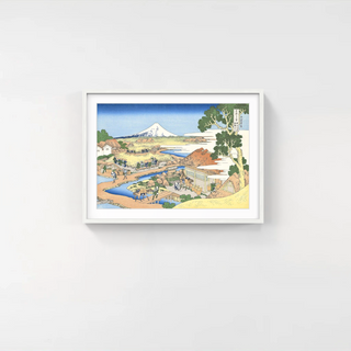 Katsushika Hokusai - Fuji from a Tea Field in Katakura in Suruga Province, After 1830 - Pinto Gallery