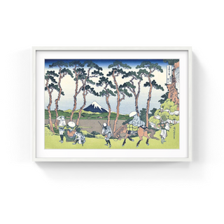 Katsushika Hokusai - Hodogaya on the Tokaido, After 1830 - Pinto Gallery