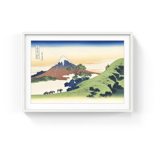 Katsushika Hokusai - Inume Pass in Kai Province, After 1830 - Pinto Gallery
