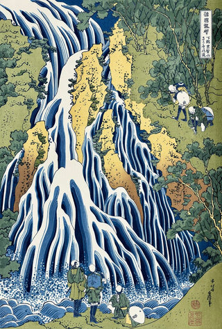 Katsushika Hokusai - Kirifuri Waterfall at Mt.Kurokami in Shimotsuke Province, After 1833 - Pinto Gallery