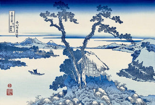 Katsushika Hokusai - Lake Suwa in Shinano Province, After 1830 - Pinto Gallery