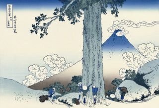 Katsushika Hokusai - Mishima Pass in Kai Province, After 1830 - Pinto Gallery