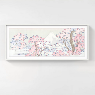 Katsushika Hokusai - Mount Fuji with Cherry Trees in Bloom, After 1801 - Pinto Gallery