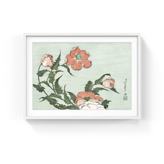 Katsushika Hokusai - Poppies, After 1830 - Pinto Gallery