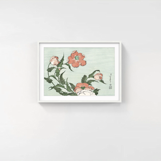 Katsushika Hokusai - Poppies, After 1830 - Pinto Gallery