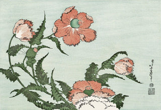 Katsushika Hokusai - Poppies, After 1830 - Pinto Gallery