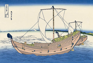 Katsushika Hokusai - Sea of Kazusa Province, After 1830 - Pinto Gallery
