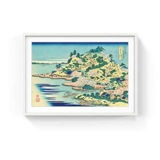 Katsushika Hokusai - Tempo-zan at the Estuary of Aji River in Settsu Province, After 1833 - Pinto Gallery