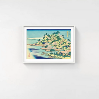 Katsushika Hokusai - Tempo-zan at the Estuary of Aji River in Settsu Province, After 1833 - Pinto Gallery