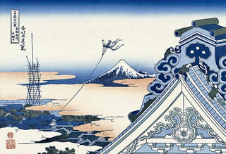 Katsushika Hokusai - The Honganji Temple at Asakusa, After 1830 - Pinto Gallery