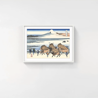 Katsushika Hokusai - The New Fields of Ono in Suruga Province, After 1830 - Pinto Gallery