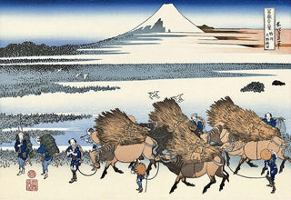 Katsushika Hokusai - The New Fields of Ono in Suruga Province, After 1830 - Pinto Gallery