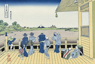 Katsushika Hokusai - The Sazai Hall of the Temple of the Five Hundred Arhats, After 1830 - Pinto Gallery