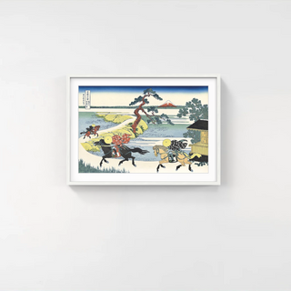 Katsushika Hokusai - The Village of Sekiya on the Sumida River, After 1830 - Pinto Gallery