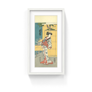 Katsushika Hokusai - The actor Nakamura Riko in the role of the wife of Fukukiyo, After 1779 - Pinto Gallery