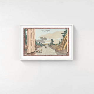 Katsushika Hokusai - View of the Sumida River from Azuma Bridge, After 1800 - Pinto Gallery