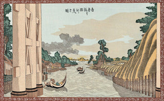 Katsushika Hokusai - View of the Sumida River from Azuma Bridge, After 1800 - Pinto Gallery