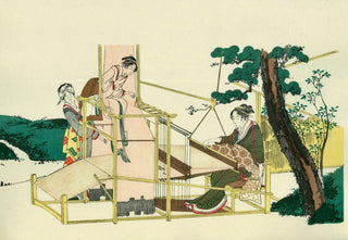 Katsushika Hokusai - Weaving, After 1802 - Pinto Gallery
