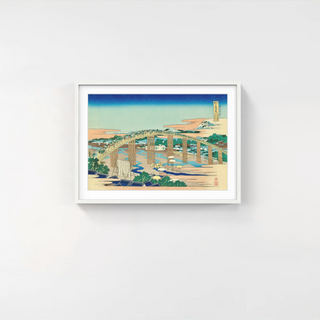 Katsushika Hokusai - Yahagi Bridge at Okazaki on Tokaido Road, After 1833 - Pinto Gallery