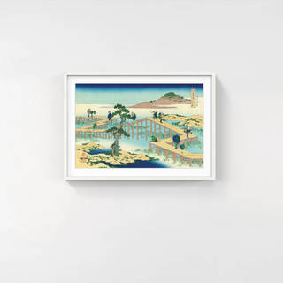 Katsushika Hokusai - Yatsu-hashi Bridge in Mikawa Province, After 1833 - Pinto Gallery