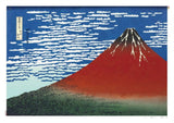 Katsushika Hokusai's Gaifū Kaisei, Red Fuji, 2025