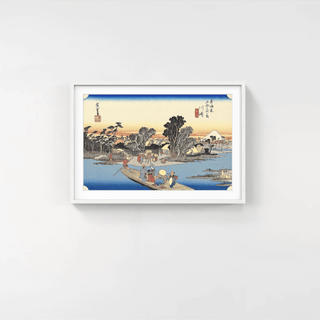 Kawasaki -The Rokugo Ferry, After 1833-Utagawa Hiroshige (Andō Hiroshige)-Pinto Gallery
