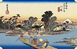 Kawasaki -The Rokugo Ferry, After 1833-Utagawa Hiroshige (Andō Hiroshige)-Pinto Gallery