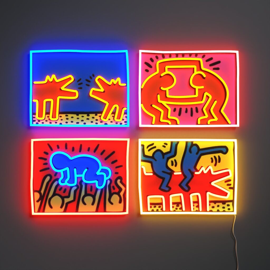 Keith Haring - Mix Colored, 2024 - Pinto Gallery