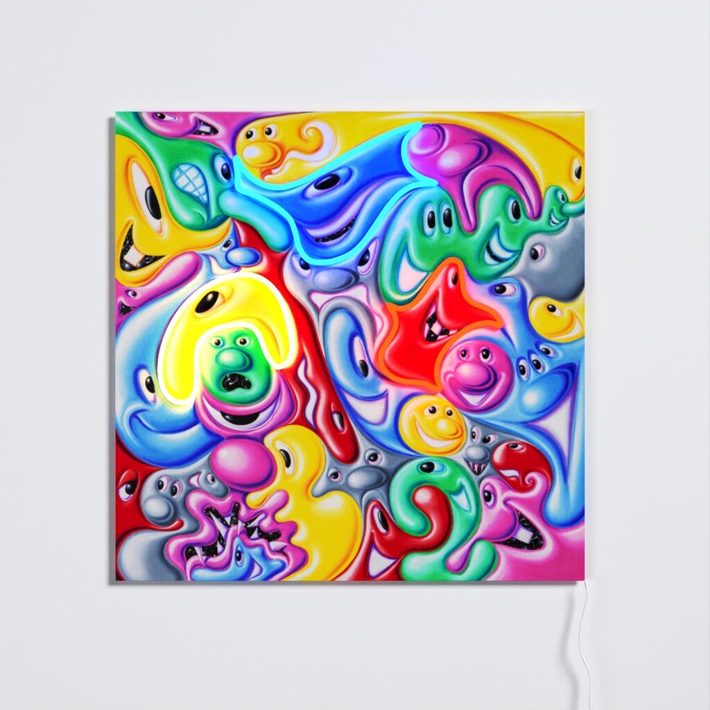 Kenny Scharf - FACES IN PLACES, 2024 - Pinto Gallery