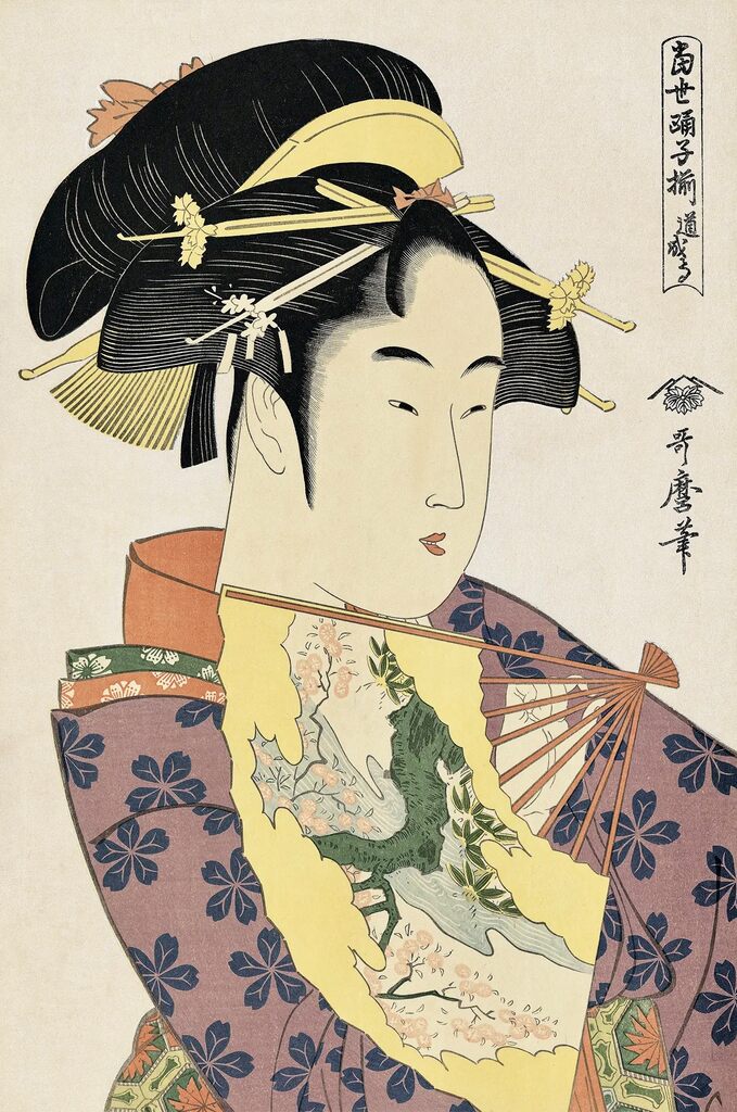 Kitagawa Utamaro - Dojoji Dancer, After 1792 - Pinto Gallery