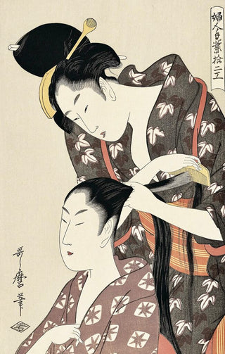 Kitagawa Utamaro - Hair Dressing, After 1792 - Pinto Gallery