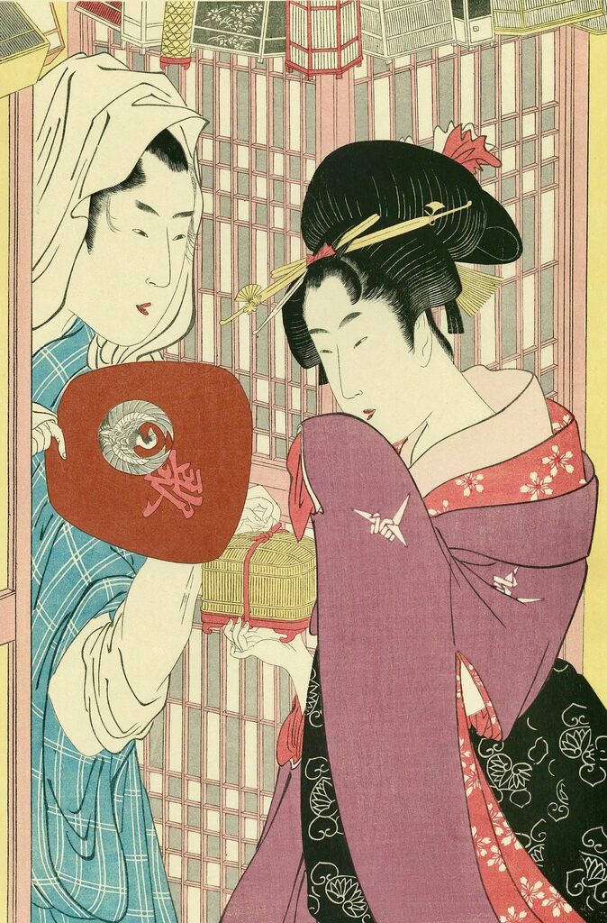 Kitagawa Utamaro - Insect Seller, After 1792 - Pinto Gallery