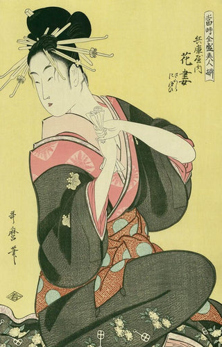 Kitagawa Utamaro - The Courtesan Hanazuma of Hyogoya, After 1792 - Pinto Gallery