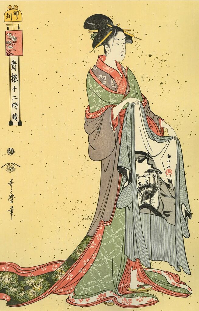 Kitagawa Utamaro - The Hour of the Hare(6am), After 1792 - Pinto Gallery