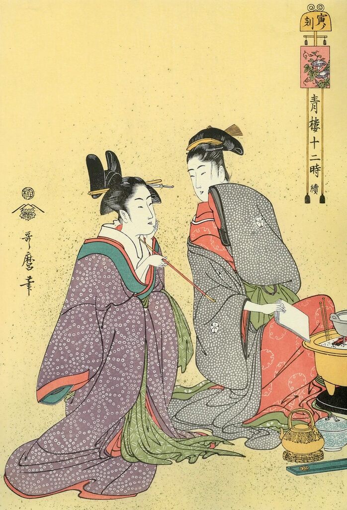 Kitagawa Utamaro - The Hour of the Tiger(4am), After 1792 - Pinto Gallery