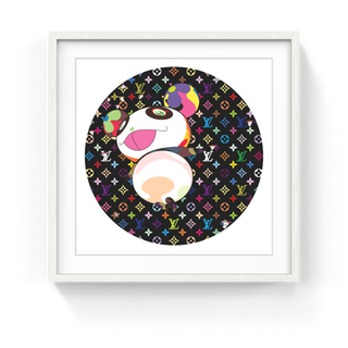 LV BLACK MURAKAMI MULTICOLOR MONOGRAM Panda and Flower Hat Man, 2025-Takashi Murakami-Pinto Gallery