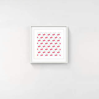 LV Cherry White leather, 2025-Takashi Murakami-Pinto Gallery