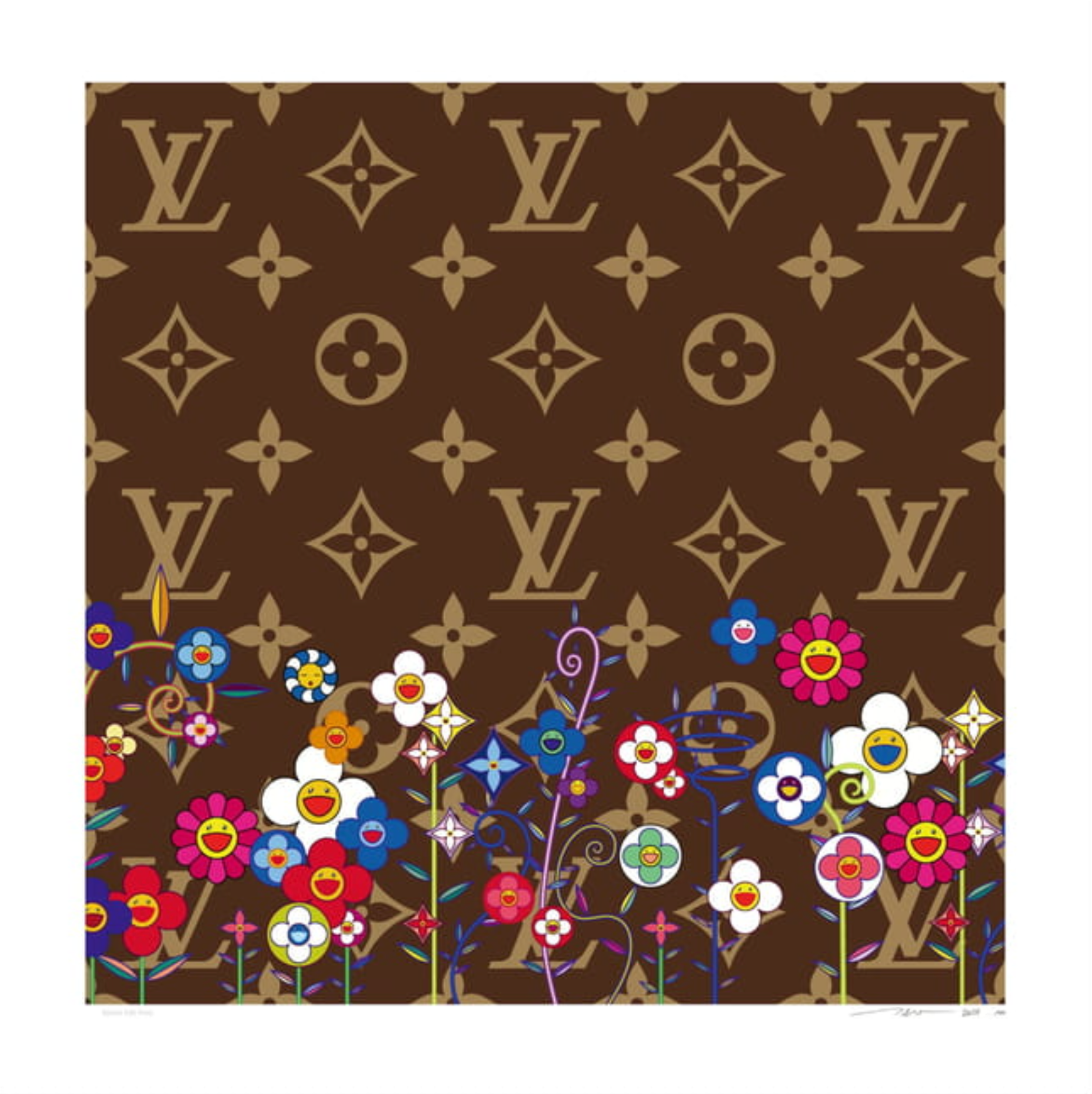 Takashi Murakami × Eguchi Hisashiハートハンド × フラワーカモ グリーン Takashi Murakami: Louis Vuitton – Pinto Gallery