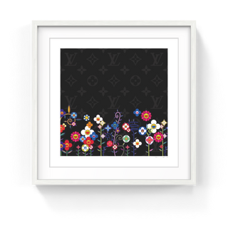 LV Flower Garden Black, 2025-Takashi Murakami-Pinto Gallery