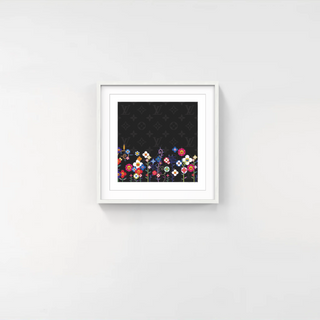 LV Flower Garden Black, 2025-Takashi Murakami-Pinto Gallery
