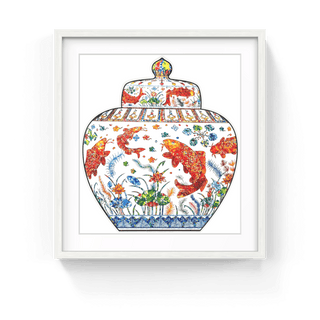 Lidded Jar with Design of a Lotus Pond, 2023-Takashi Murakami-Pinto Gallery
