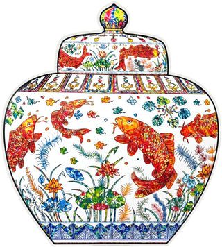 Lidded Jar with Design of a Lotus Pond, 2023-Takashi Murakami-Pinto Gallery