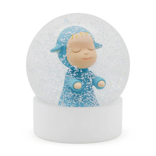Little Wanderer Snow Globe (Blue), 2025-Yoshitomo Nara-Pinto Gallery