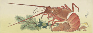 Lobster and Pine Branch, After 1832-Katsushika Hokusai-Pinto Gallery