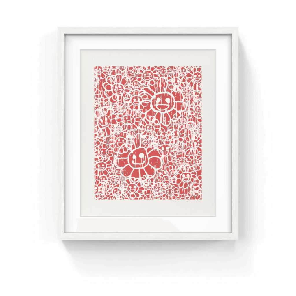 村上隆　版画　madsaki flowers A Red Takashi Murakami | MADSAKI Flowers A Red (working title), 2017