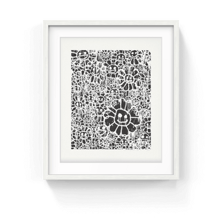 MADSAKI Flowers B Black (working title), 2017-Takashi Murakami-Pinto Gallery