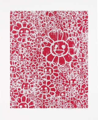 MADSAKI Flowers C Red (working title), 2017-Takashi Murakami-Pinto Gallery